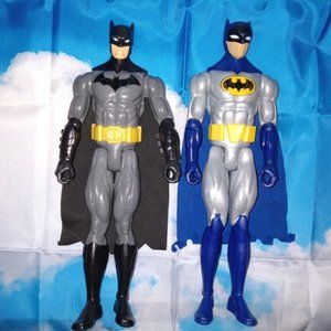 Two 12” Batman Action Figures: Batman vs Superman & Justice League Articulated
